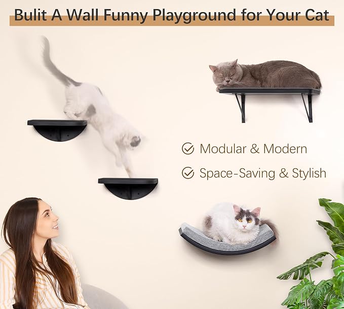 Curved Cat Wall Hammock Bed - Image 5