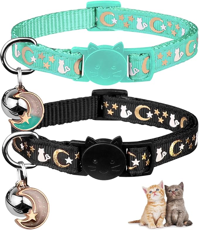 2PCS Breakaway Cat Collars by Baeuppit