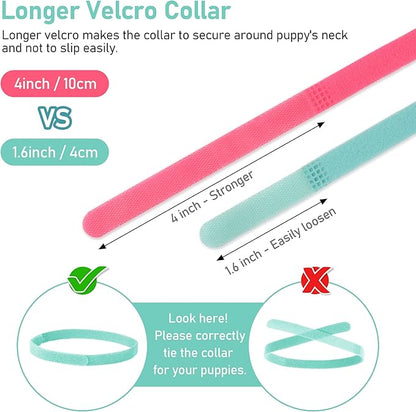 GAMUDA 15Pcs Newborn Puppy Collars, Super Soft Nylon Adjustable Whelping ID - Image 4