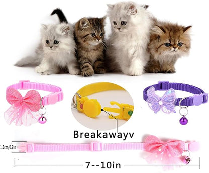 16 PCS Cute Cat Collars Breakaway - Image 2