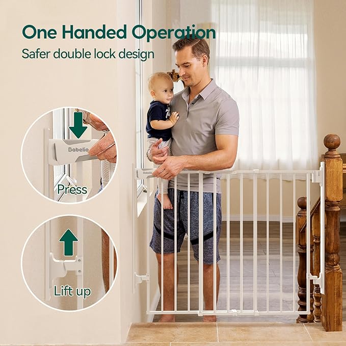 Babelio 27-45" No Bottom Bar Baby/Dog Gate - Image 3