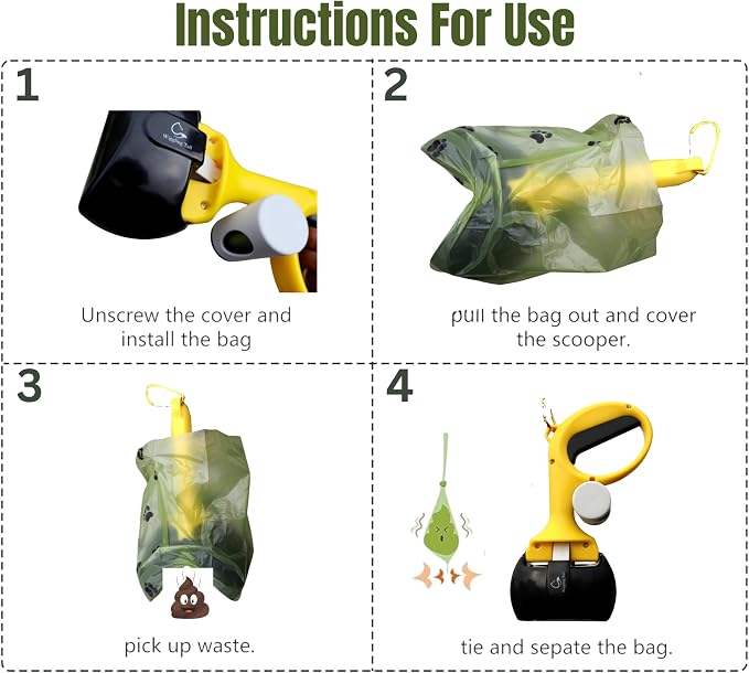 Pet Poop Scooper for Dogs and Cats, Kid-Friendly, Portable & Easy Clean Dog - Image 5