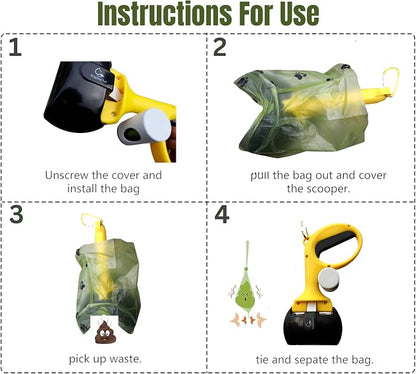 Pet Poop Scooper for Dogs and Cats, Kid-Friendly, Portable & Easy Clean Dog - Image 5