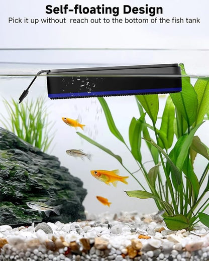 AQQA Magnetic Aquarium Fish Tank Glass Cleaner, Dual-Blades Algae Scraper Glass - Image 5