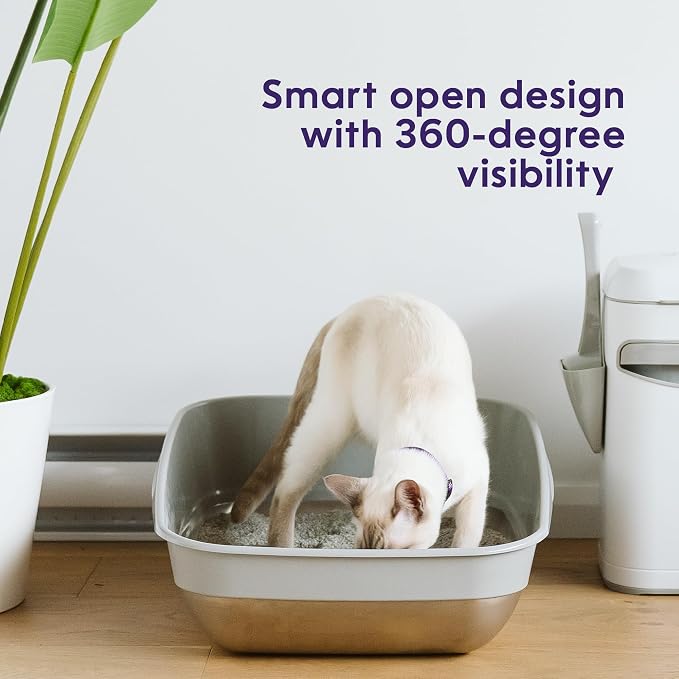 Litter Genie Platinum Stainless Steel Litter Box | Durable, Modern Design - Image 3