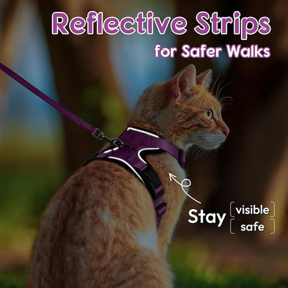 Dooradar Cat Harness and Leash Set, Escape Proof Safe Adjustable Kitten Vest - Image 3