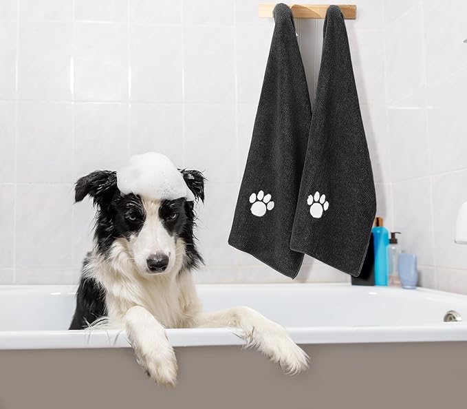 3 Pack Microfiber Dog Towels for Drying Dogs, Super Absorbent and Soft Pet - Image 5