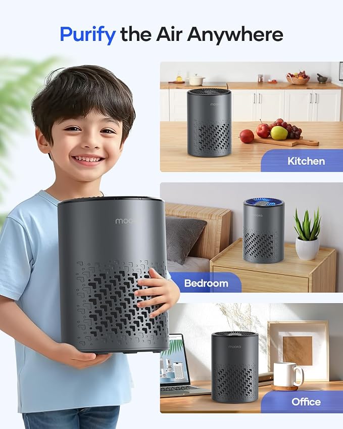 Air Purifiers for Bedroom Home, MOOKA HEPA Air Purifier for Home Pets - Image 8
