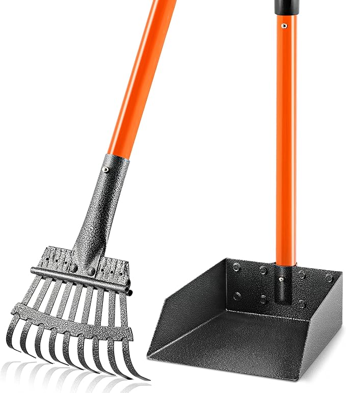 Pooper Scooper, Long Handle Dog Pooper Scooper by ROIUBPO