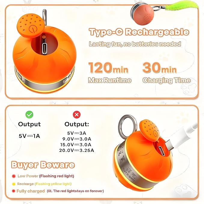 Interactive Cat Toy Ball Automatic Interactive Cat Toys - Image 6