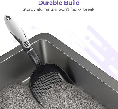 iPrimio Cat Litter Scoop Metal w/ Deep Shovel - Image 7