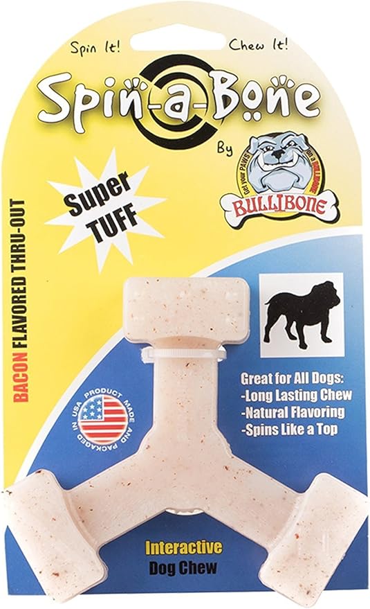 Bullibone Nylon Dog Chew Toy Spin-a-Bone by Bullibone+Pet+Products+LLC