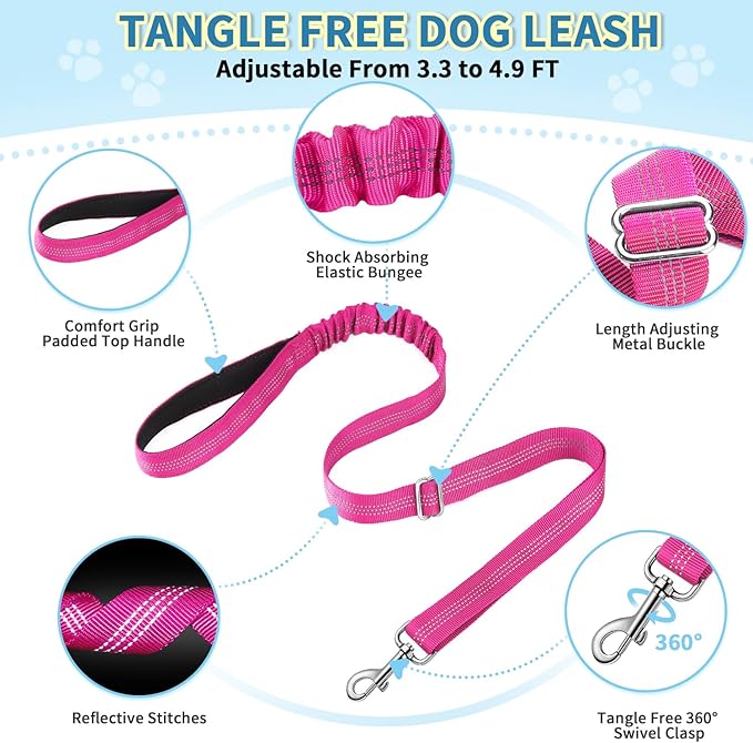 SlowTon No Pull Small Dog Harness and Leash Set, Puppy Soft Vest Harness Neck & - Image 8