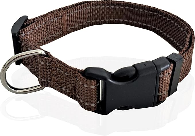 Adjustable Nylon Dog Collar, Reflective Collar 1 Inch 3/4 Inch 5/8 Inch Wide by TAIDA