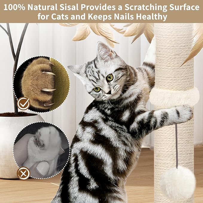 Cat Scratching Post, Scratcher Tree Tower - Image 5
