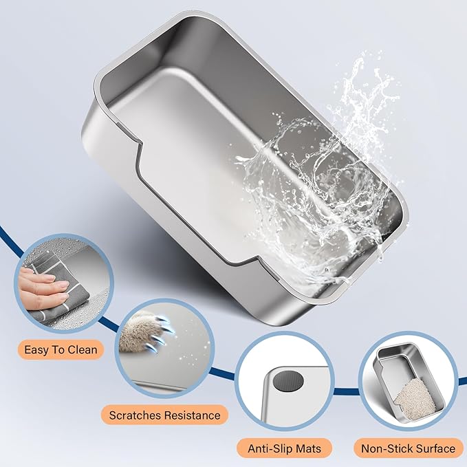 Stainless Steel Cat Litter Box - Image 3