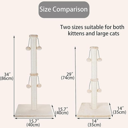 Dimaka 34'' Cat Scratching Post, Cat Scratching Post, Cat Scratcher - Image 3
