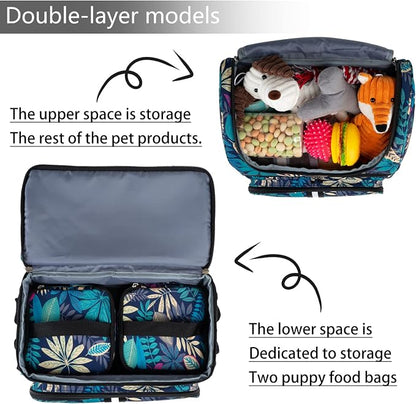BAGLHER Pet Travel Bag, Double-Layer Pet Supplies Backpack, Pet Travel Backpack - Image 6