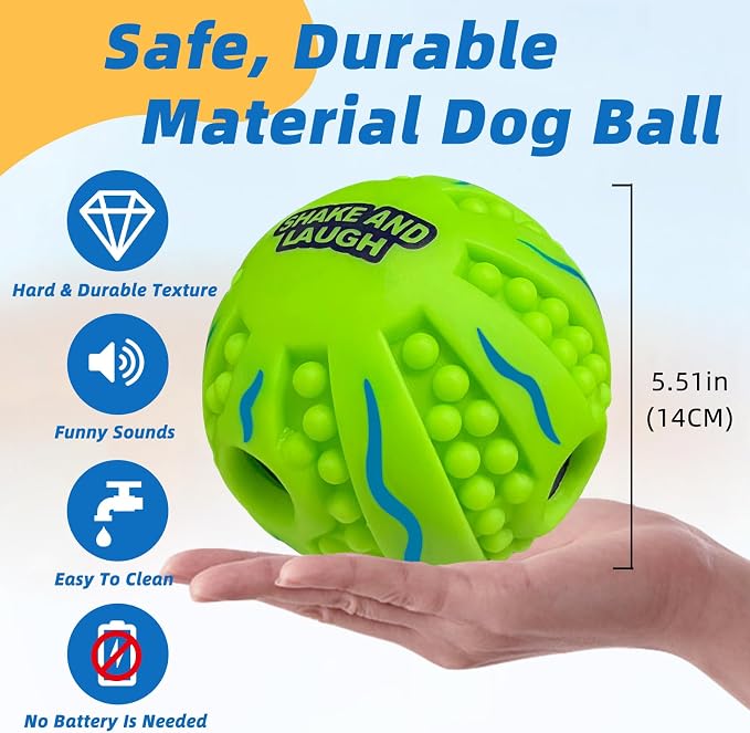 Spiky Interactive Dog Toys Ball, Shaking - Image 4