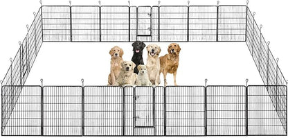 BestPet | Dog Playpen | 40 Inch, 24 Panels | Heavy Duty Metal Pet Exercise Pen by BestPet