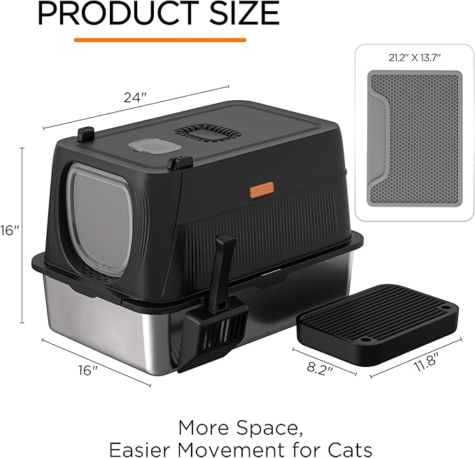 Anywish Stainless Steel Cat Litter Box - Image 8