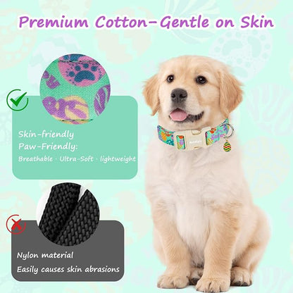 Easter Dog Collar for Medium Dogs, Adjustable Green Medium Dog Collar - Image 4