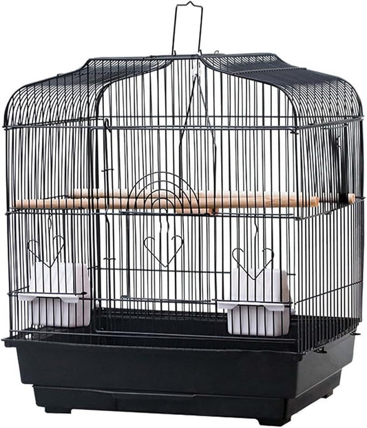 Travel Bird Cage 20.5x18.1x14.2 Inch, Portable Bird Carrier by TROPOW