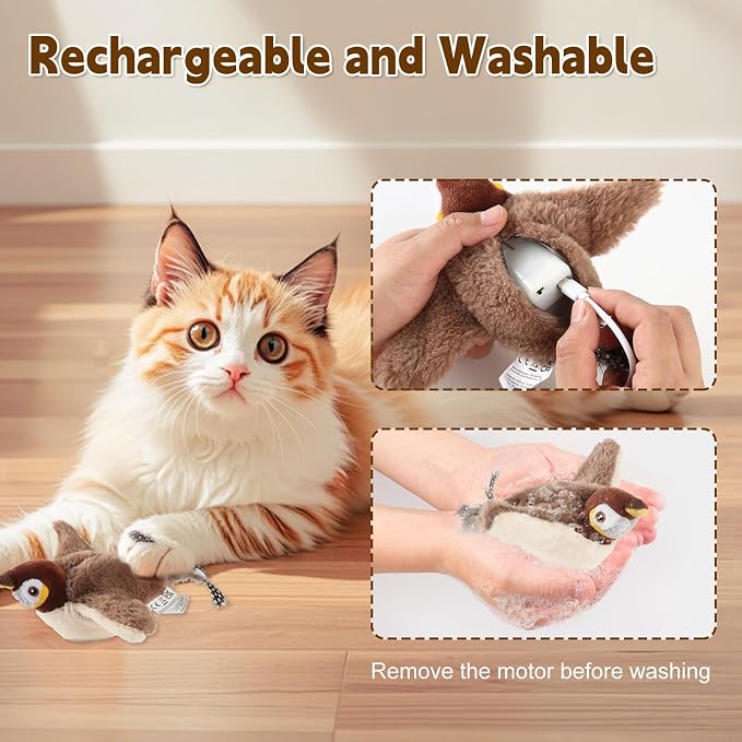 Chirping Bird Cat Toy - Image 6
