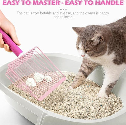 Cat Litter Scoop, 2-in-1 Detachable Ergonomic Handle, Bar Grid Shape - Image 6