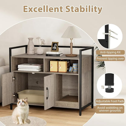 Giantex Cat Litter Box Enclosure - Image 7