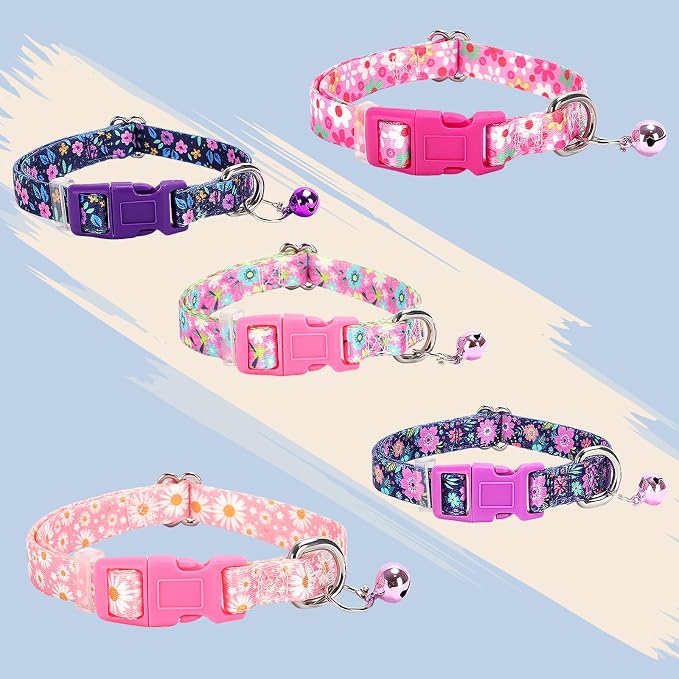 Cute Puppy Collar with Bell-Nylon Dog Collar - Image 6