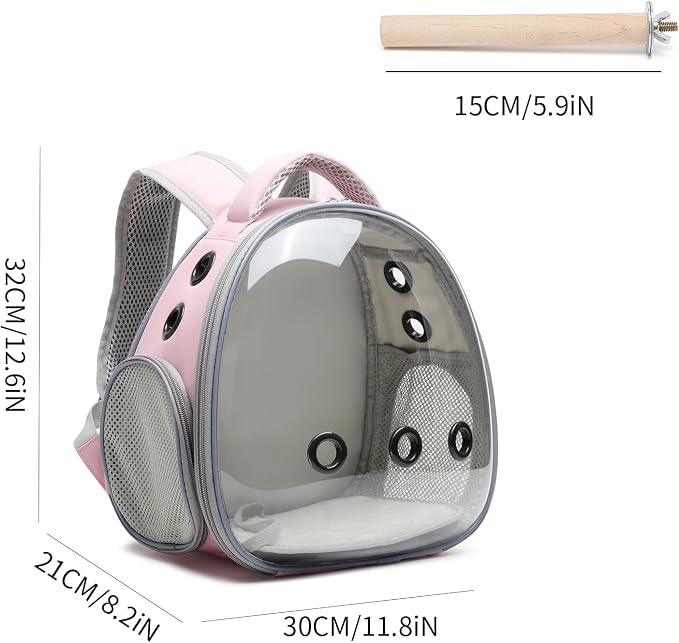 Portable Travel pet Backpack Carrier Hamster Bag Guinea Pig Bird Small Dog cat - Image 3