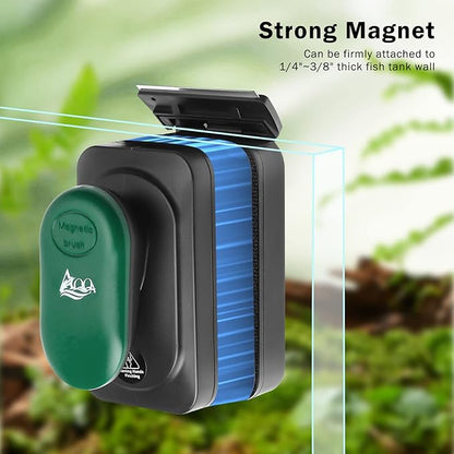 AQQA Aquarium Strong Magnetic Cleaner Brush, Fish Tank Glass Algae Magnet - Image 3