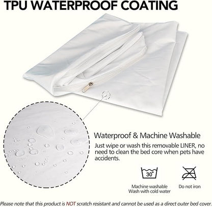 Waterproof Dog Bed Liner, Washable Replacement Cover Reusable Pet Pee Water - Image 3