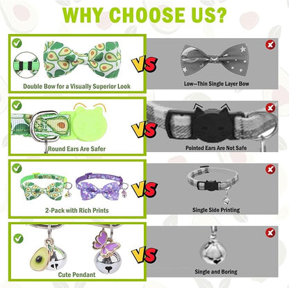 SCENEREAL Cat Collar with Bells, Safety Kitten Collar - Image 3