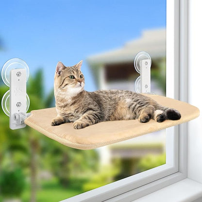 Sunhoo Cat Window Hammock Perch Cordless Perches Window Sill Seat Bed Foldable by Sunhoo