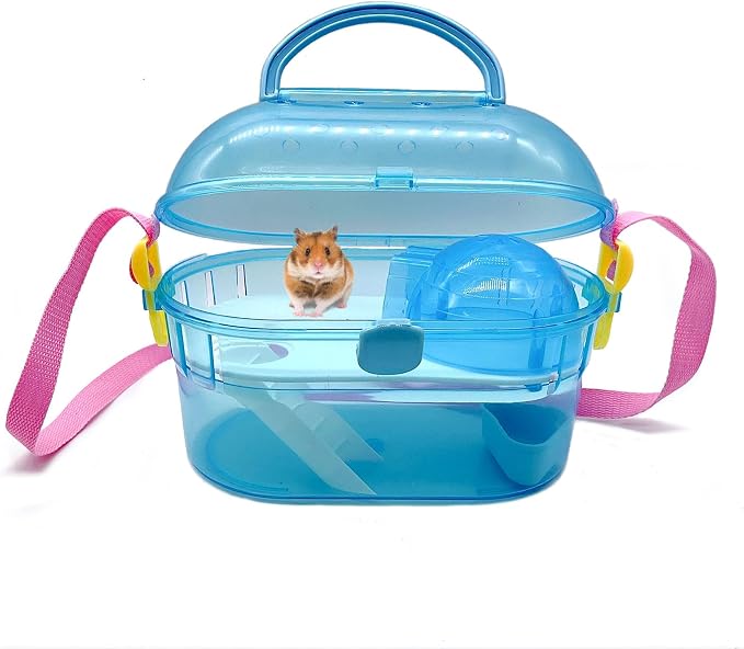 Portable Hamster Cage Syrian Hamster Carry Travel Cage by kathson