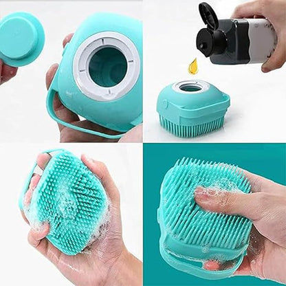 Pets Bath Brush | Scrubber for Bath | Dog Shampoo Brush | Dog Washing/Shower - Image 3