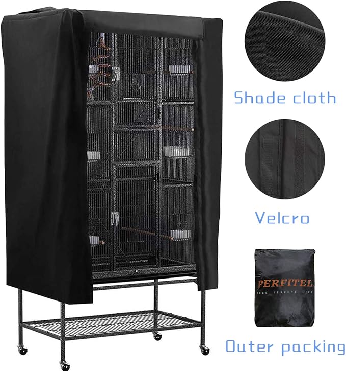 Universal Bird Cage Cover Good Night Birdcage Cover Black-Out Birdcage Cover - Image 3