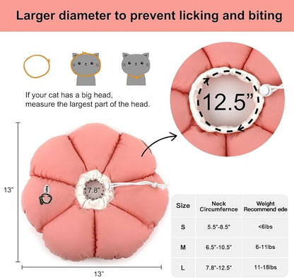HiDREAM Cat Cone Collar, Cute Waterproof Elizabethan e Collar - Image 5