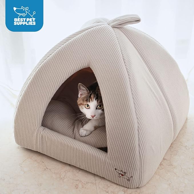 Best Pet Supplies Dog House Bed Crate Mat Tent Indoor Round Soft Plush - Image 3