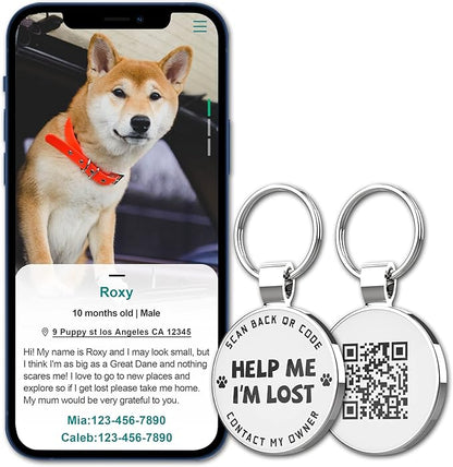 MYLUCKYTAG QR Code Pet ID | Personalized Dog & Cat Collar Tag | Online Profile - Image 5