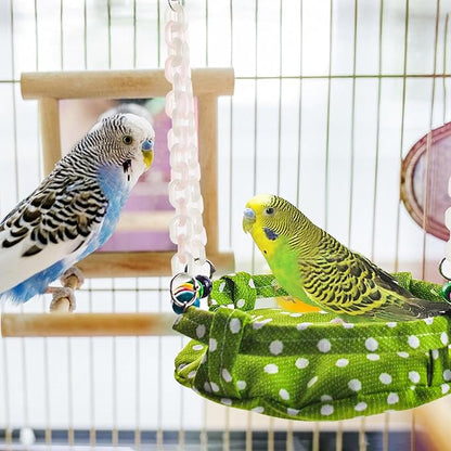 Hanging Parakeet Hammock, Medium Bird Beds - Image 7