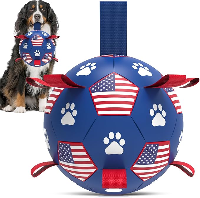 QDAN Dog Toys, Soccer Ball by QDAN