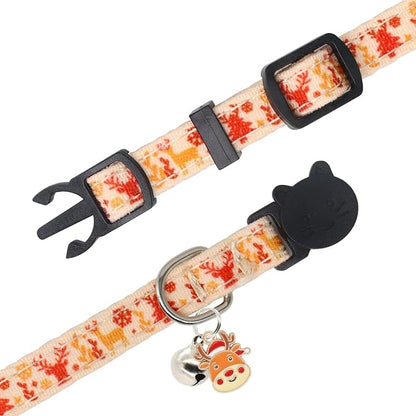 Christmas Cat Collar, Cotton 2 Pack Cat Collar - Image 5