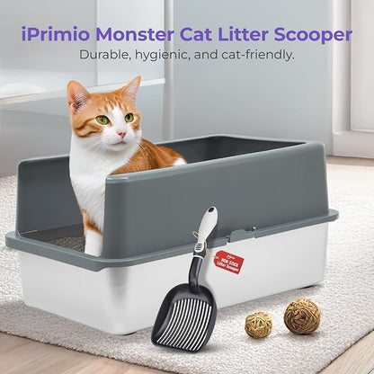 iPrimio Cat Litter Scoop Metal w/ Deep Shovel - Image 2