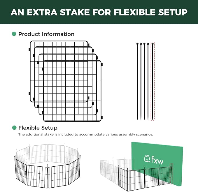 FXW MiniPaws Unleashed Dog Playpen, Expandable & Portable Design - Image 3