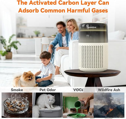 AIRROMI HEPA Air Purifier for Bedroom&Home, Pet Air Purifier for Home Pets - Image 5