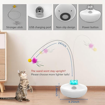 Interactive Cat Toys Cat Exercise Tumbler, Rechargeable Cat Toys - Image 4