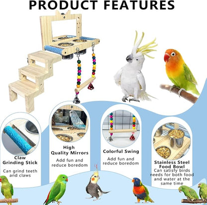kathson Bird Perches Cage Toys - Image 4